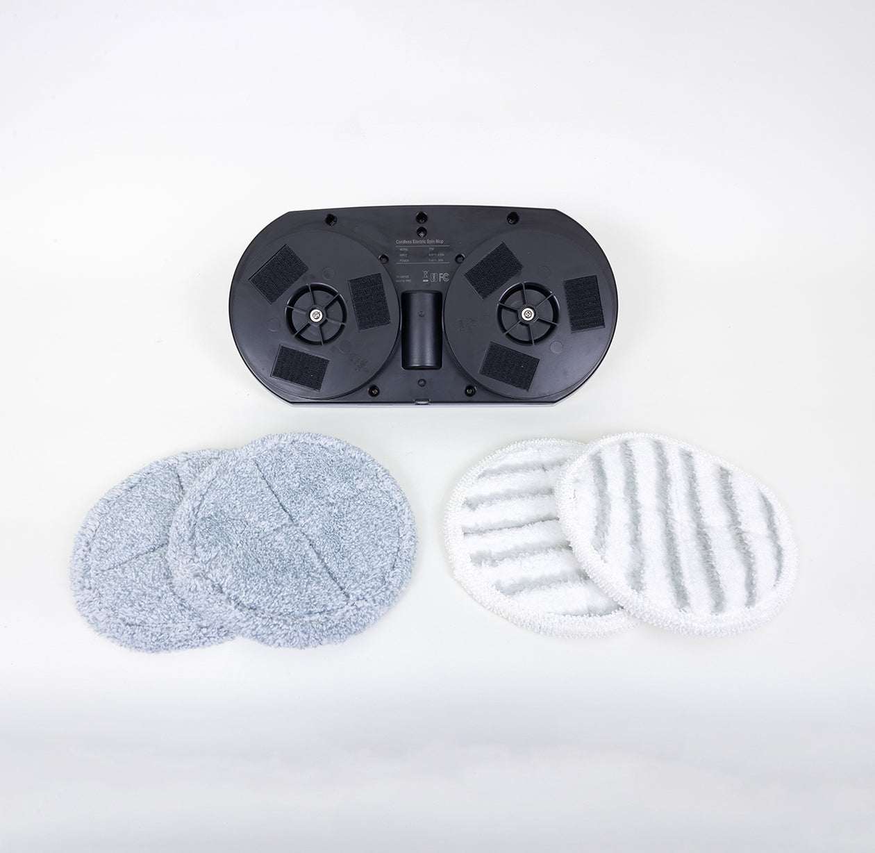 Replacement microfiber mop pads and motorized spinning head for Tiron Floor Mopper electric spin mop