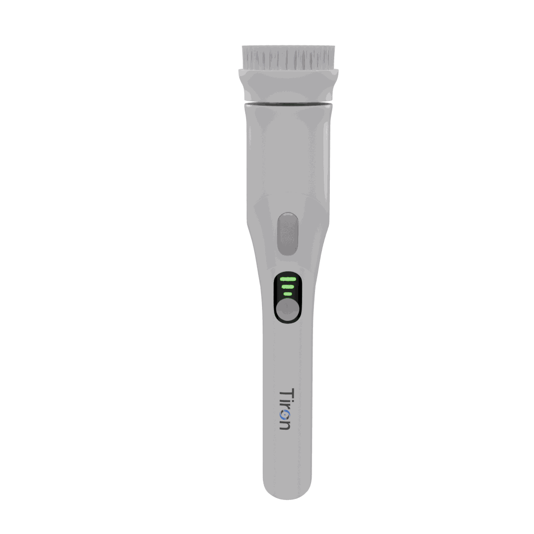 Tiron Hand Scrubber cordless rechargeable electric cleaning brush with silicone grip for kitchen surfaces and utensils
