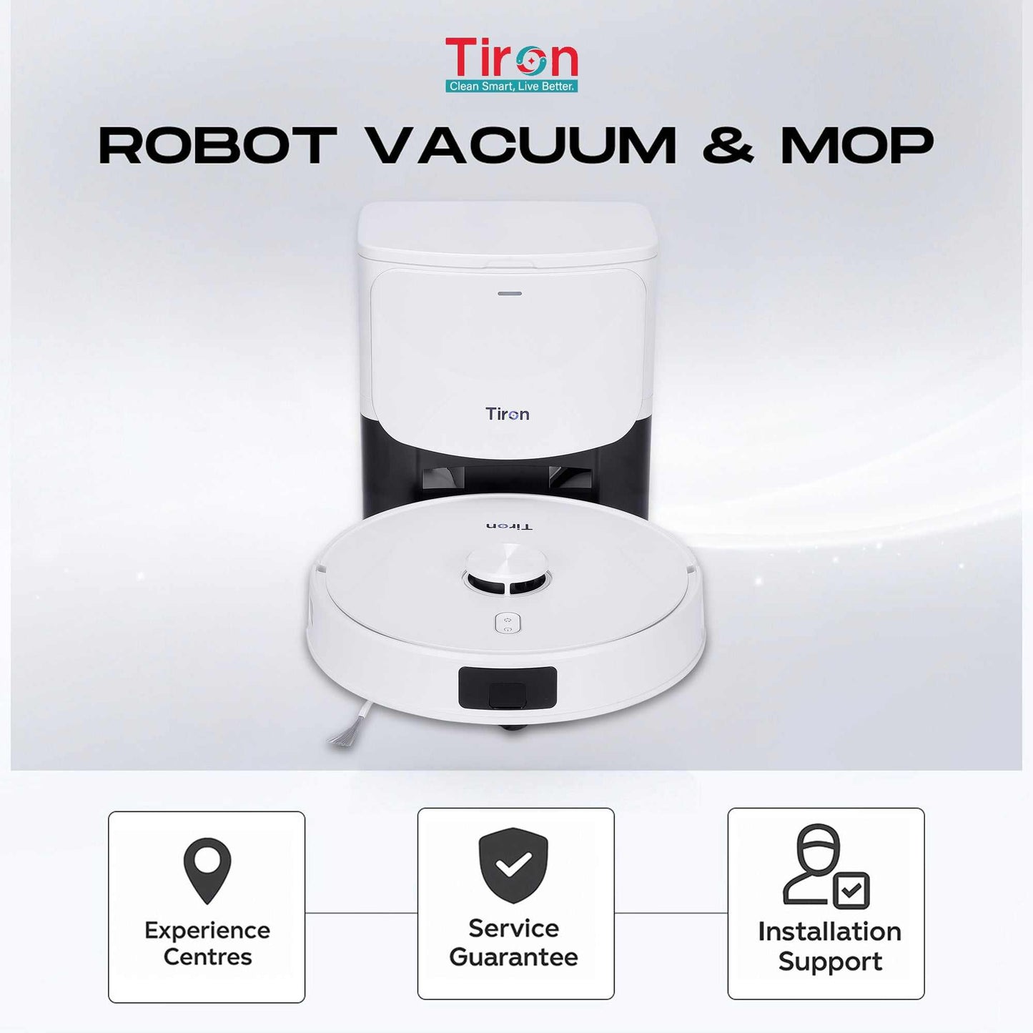 TRV 30S - Tiron Spin Mop Robotic Vacuum Cleaner