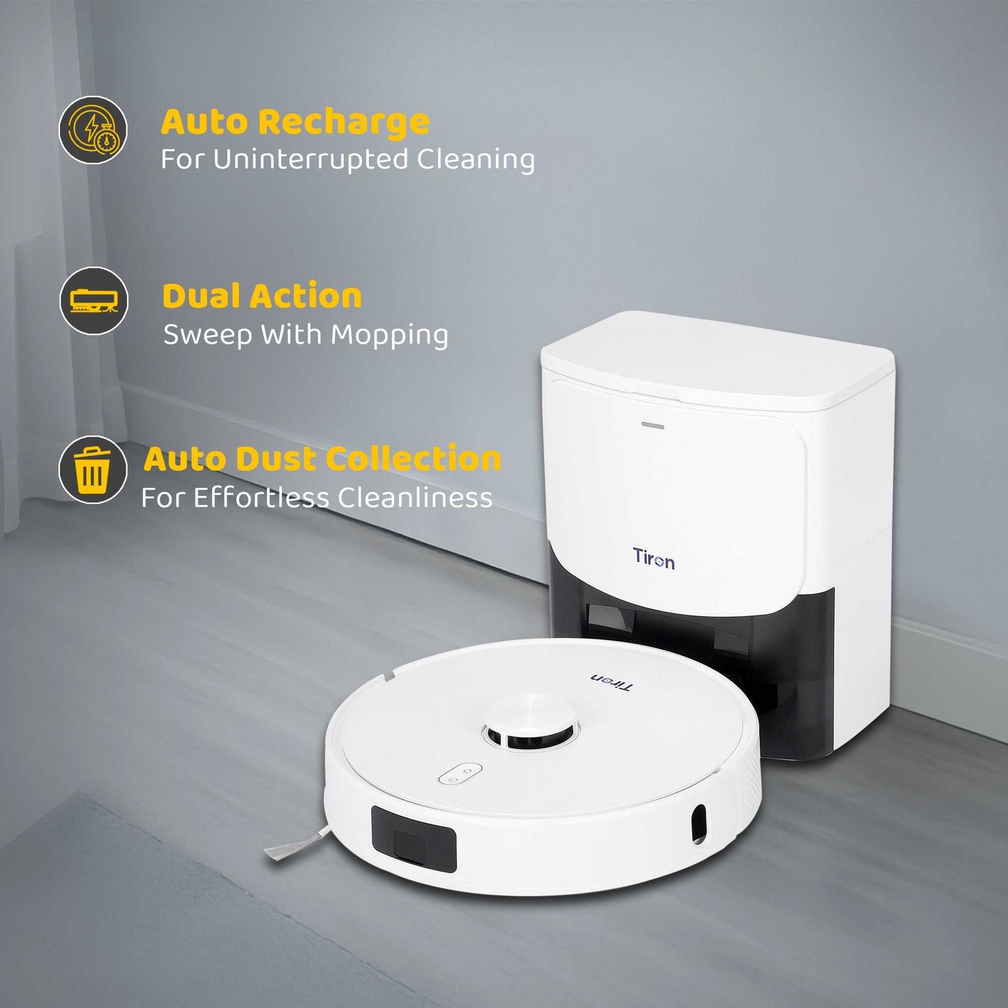 TRV 30S - Tiron Spin Mop Robotic Vacuum Cleaner