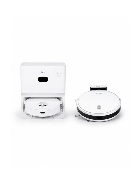 TIRON TRV 30 MAX dual spin mop vacuum with TRV 10P laser mapping robot combo cleaning system