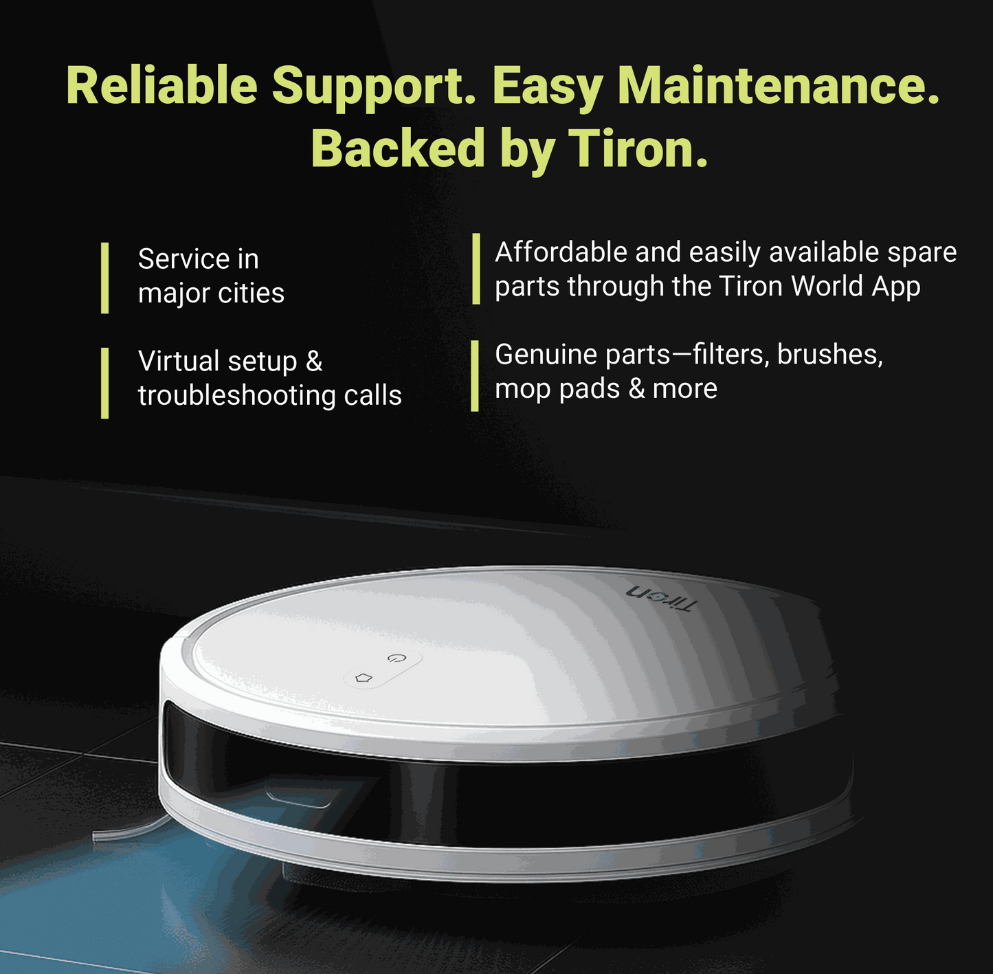 TRV 10P - Tiron Point Laser Robotic Vacuum Cleaner