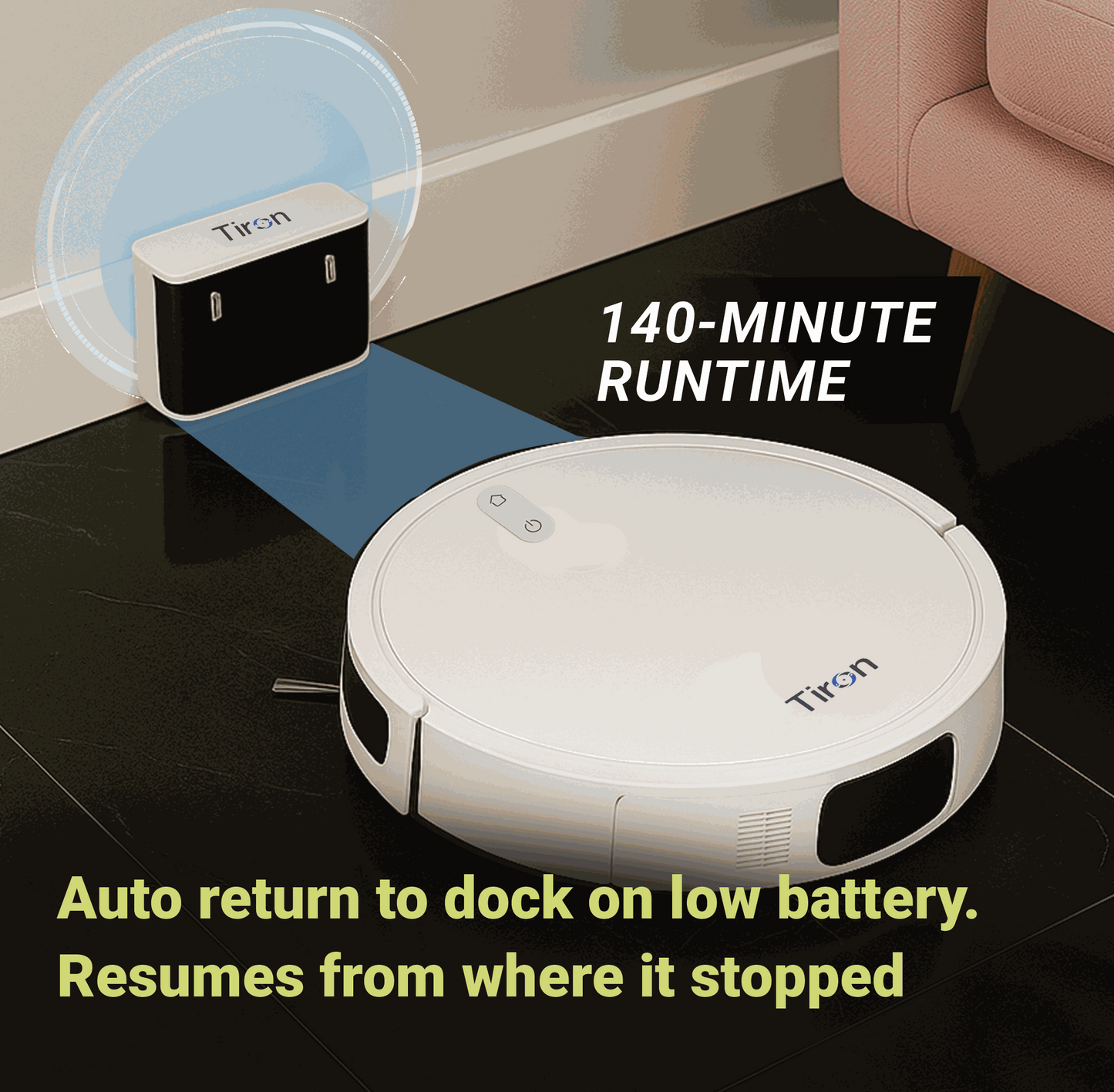 TRV 10P - Tiron Point Laser Robotic Vacuum Cleaner