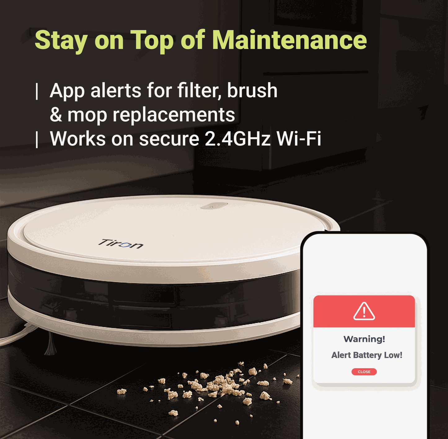 TRV 10P - Tiron Point Laser Robotic Vacuum Cleaner