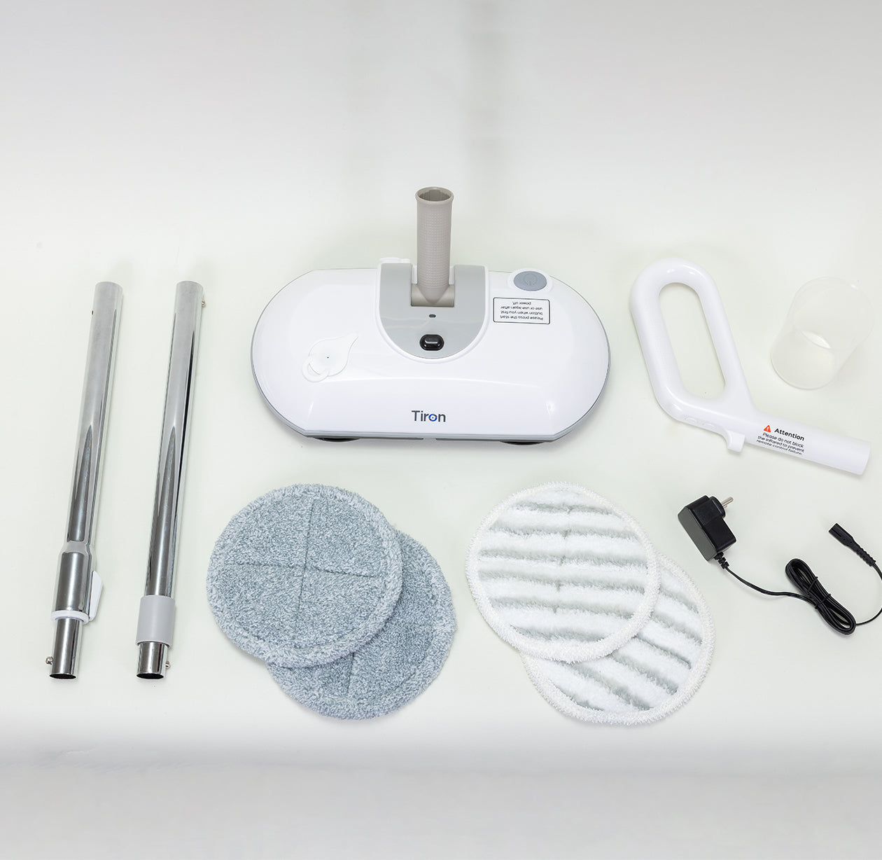 Tiron Floor Mopper cordless electric spin mop with adjustable handle and microfiber pads for hard floors cleaning