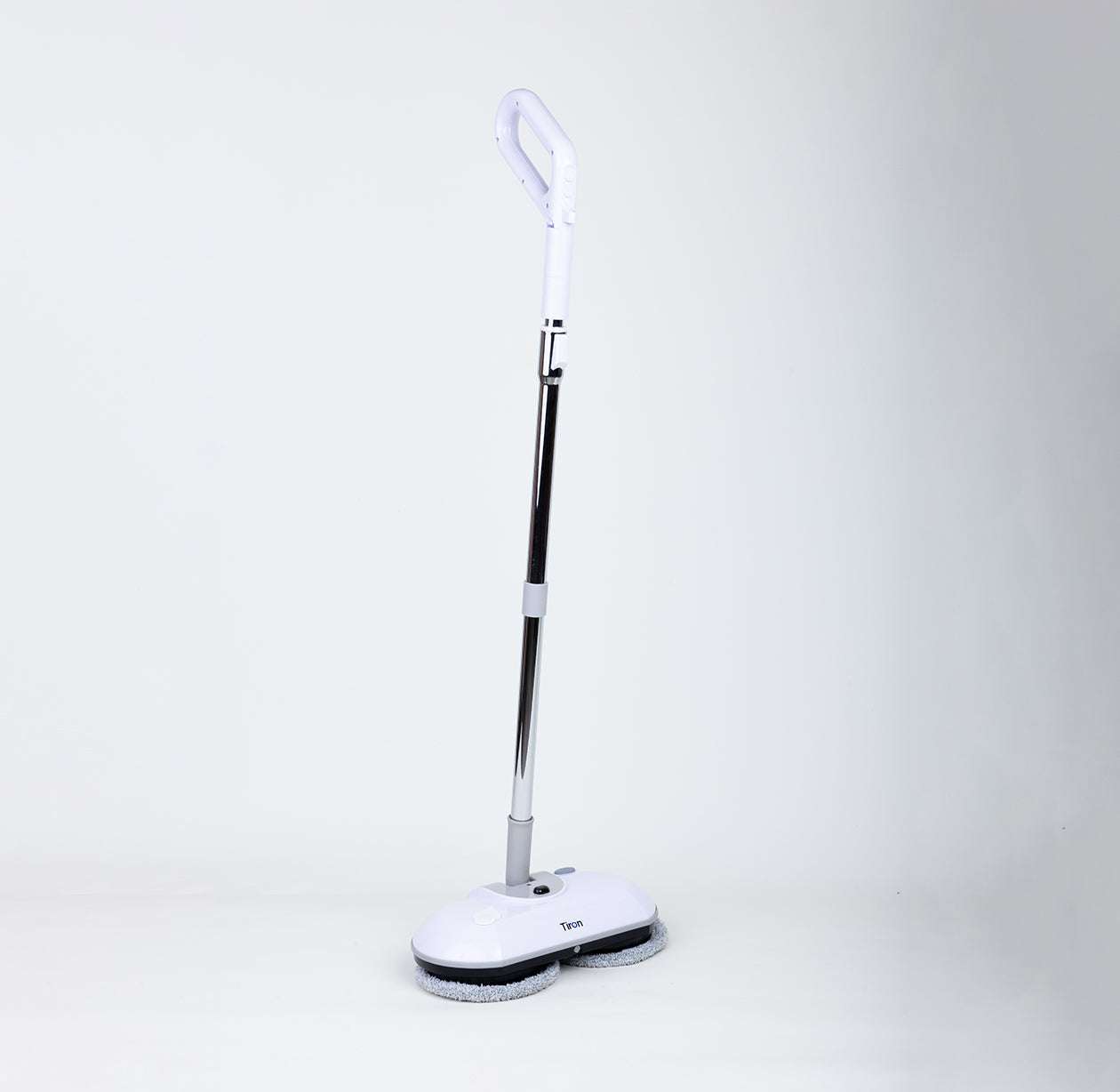 Cordless Tiron Floor Mopper with motorized spinning head for efficient cleaning on hard floors