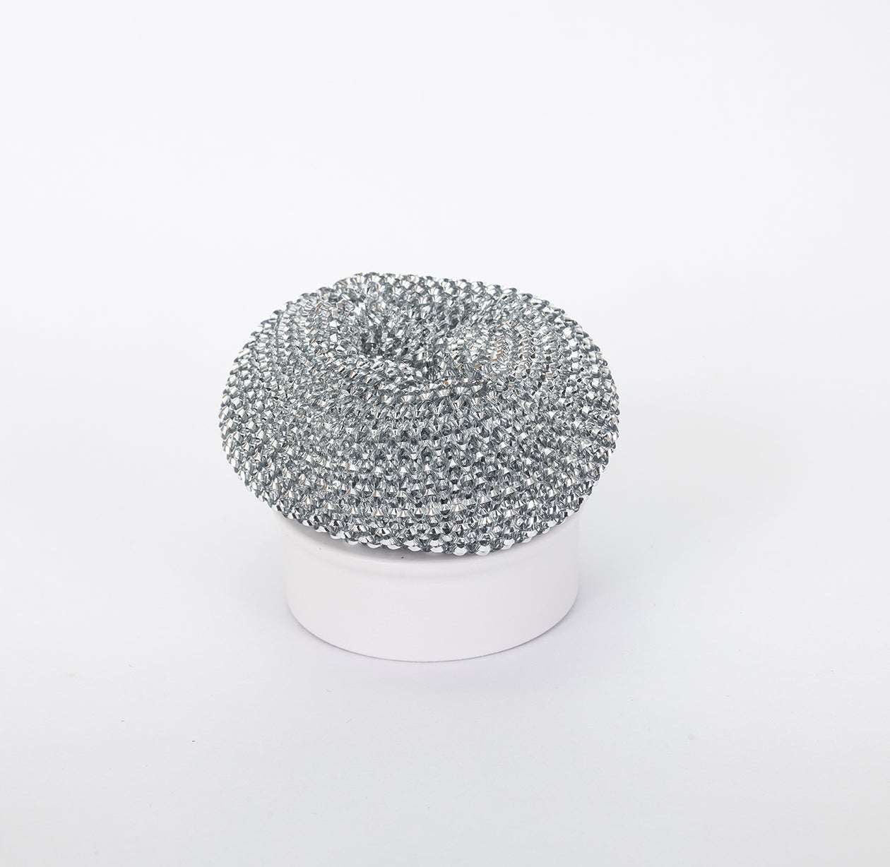 Tiron Hand Scrubber replacement steel scouring pad on white base for kitchen cleaning