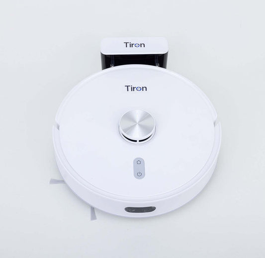 Tiron TRV 20 LiDAR robotic vacuum cleaner with vacuuming and mopping functions in white design