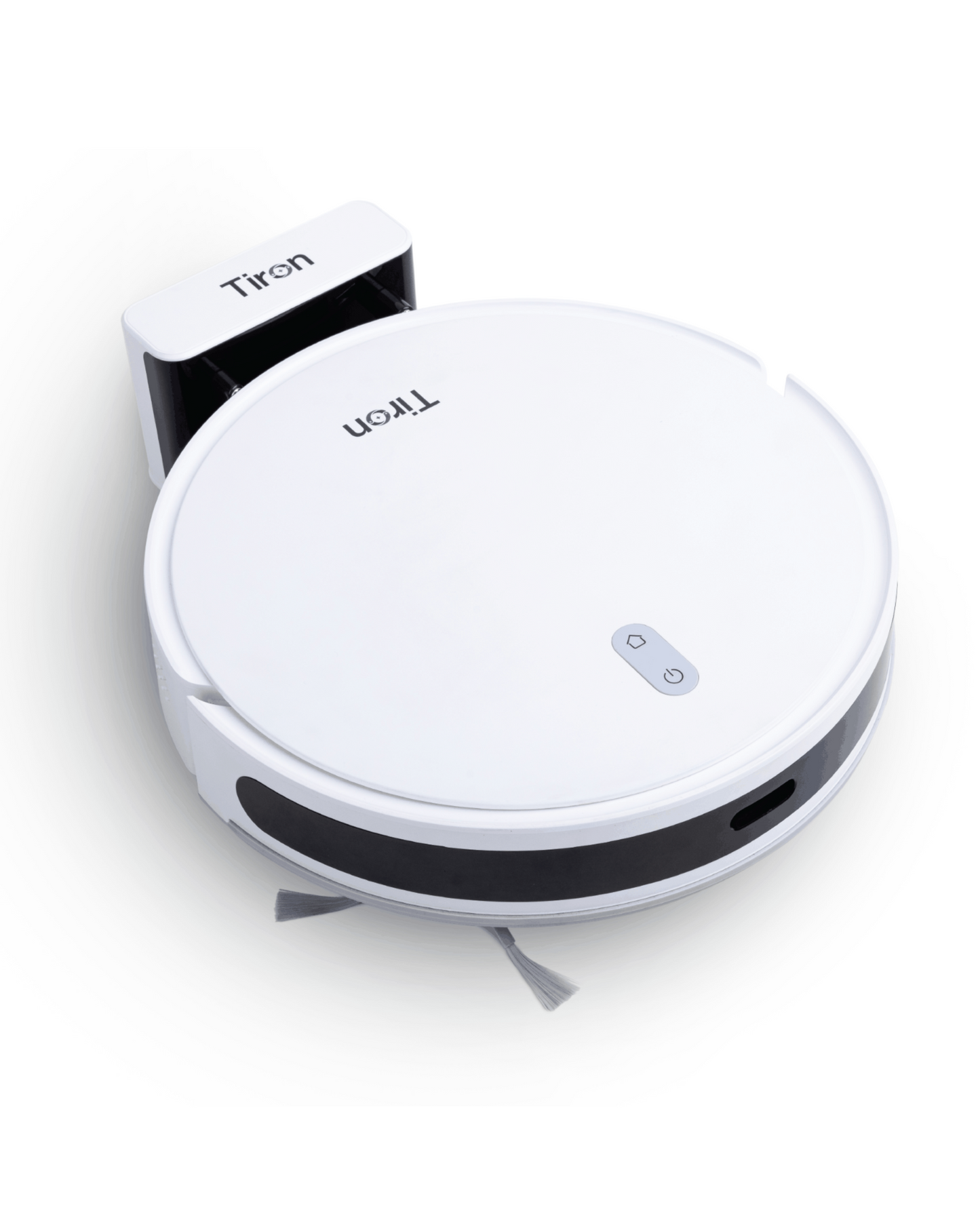 TIRON TRV 10P robotic vacuum cleaner with point laser sensors for precise home mapping and simultaneous vacuuming and mopping