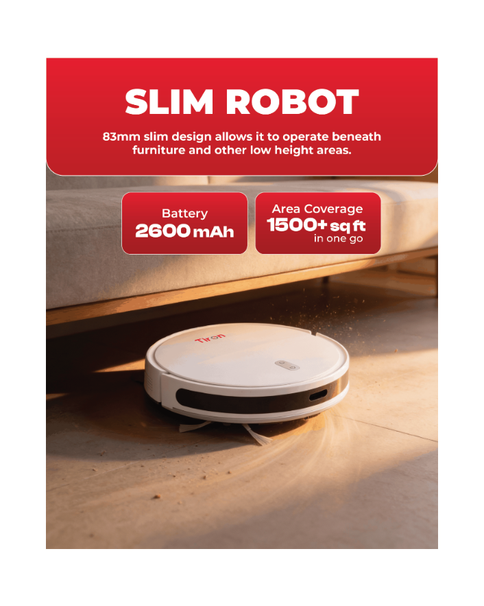TIRON TRV 10P Point Laser Robotic Vacuum Cleaner