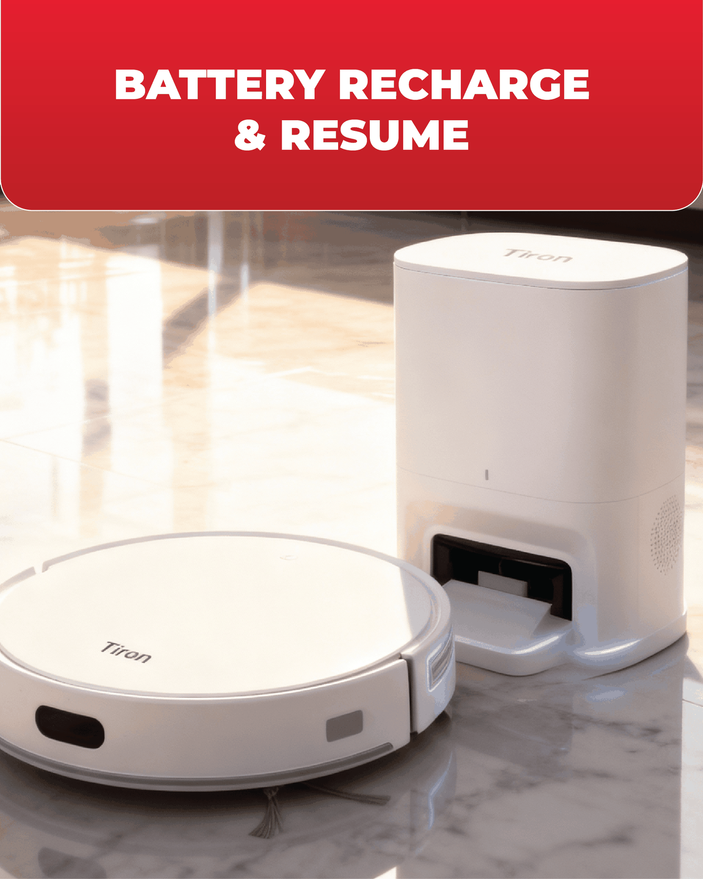 TIRON TRV 10P MAX Point Laser Robotic Vacuum Cleaner