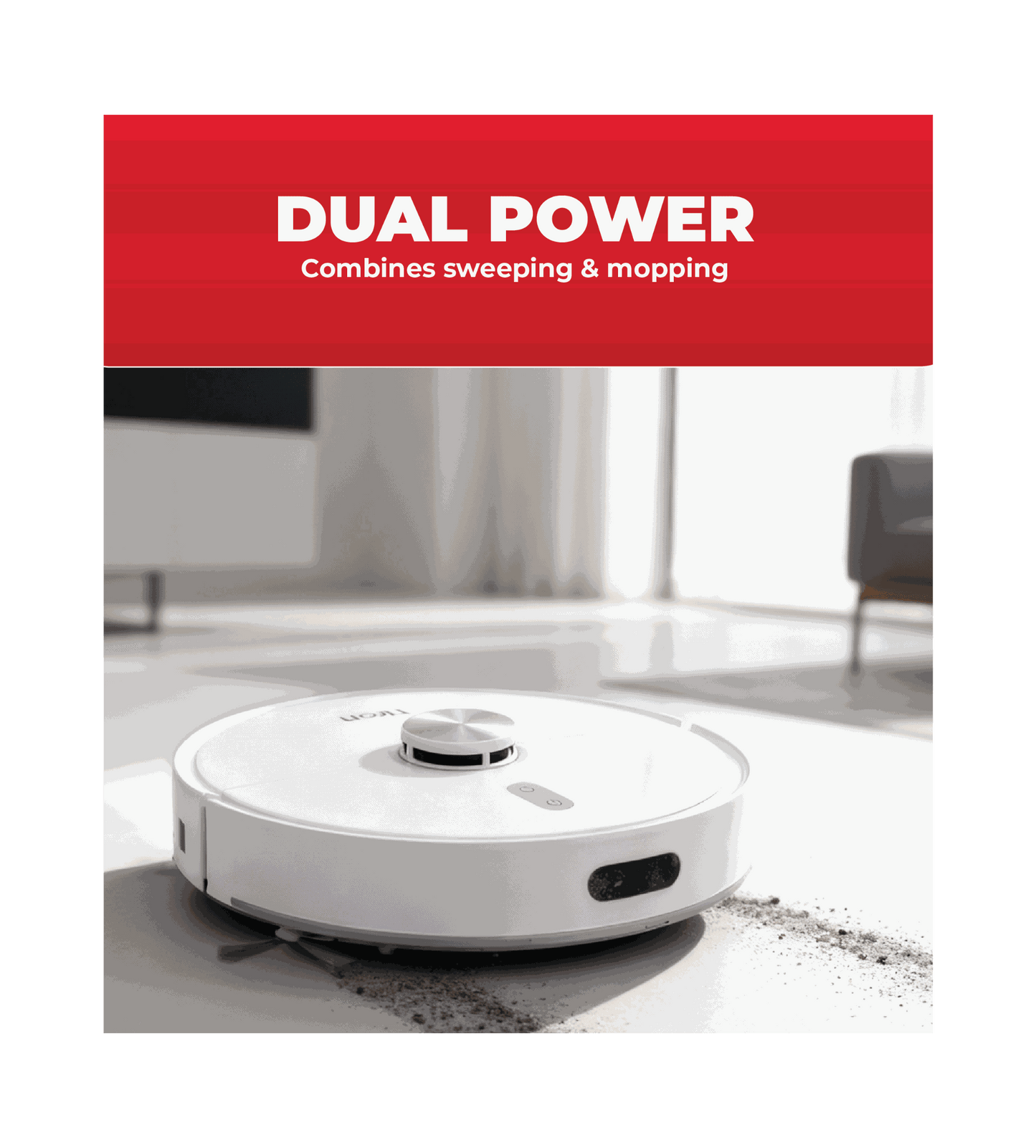 TIRON TRV 30 MAX Spin Mop Robotic Vacuum Cleaner