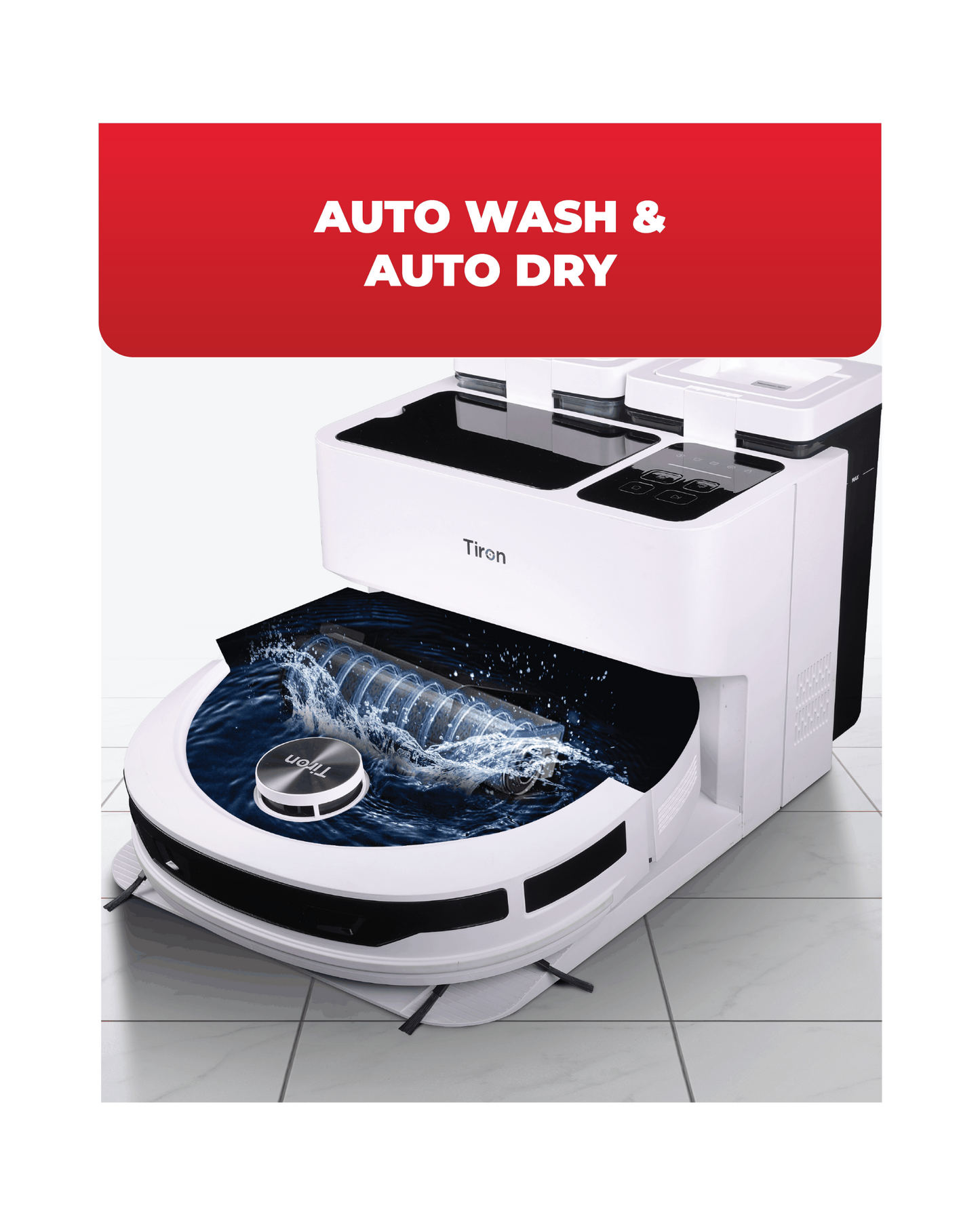 TIRON TRV 40 PRO Roller Mop Robotic Vacuum Cleaner